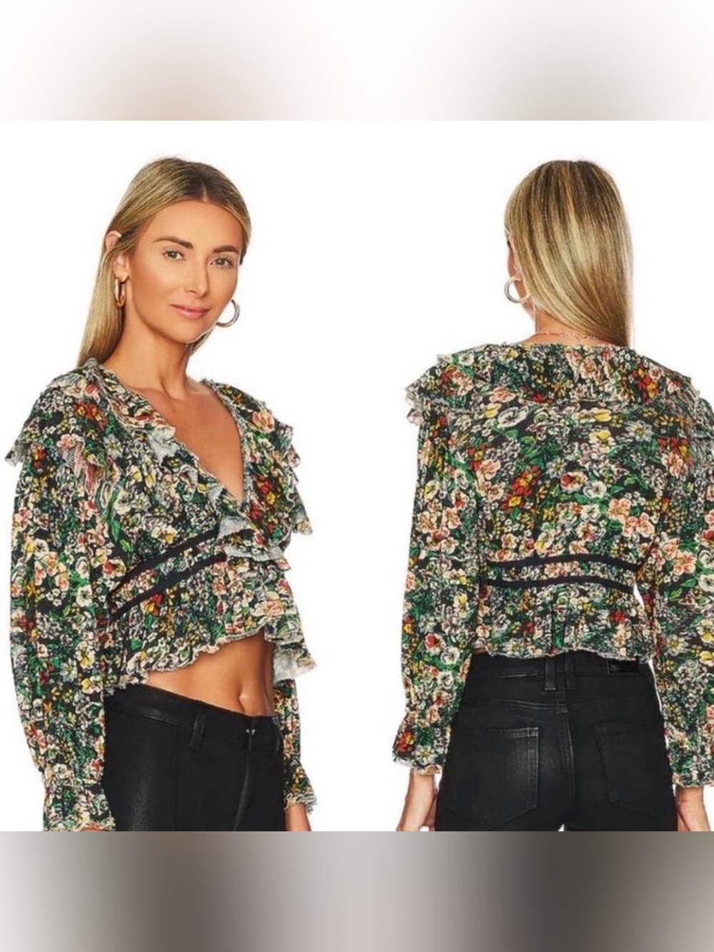 Free People Rudi Ruffle Top - Picture 2 of 9